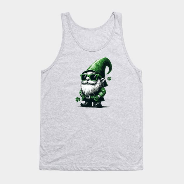 Green Gnome Tank Top by KarmicKal